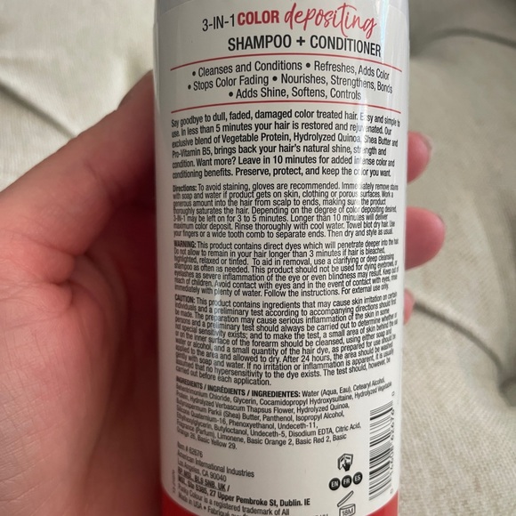 Punky Colour 3-in-1 Color Depositing Hair Cleanser & Conditioner (Redilicious) - Picture 3 of 14